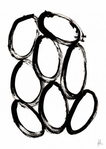 Nothing | Art-prints, Gliceé | My Buemann | Beauton Art Gallery art-prints, gliceé, abstract, aesthetic, family-friendly, graphical, minimalistic, monochrome, movement, patterns, black, white, ink, paper, abstract-forms, black-and-white, contemporary-art, danish, design, interior, interior-design, modern, modern-art, nordic, posters, scandinavien, Buy original high quality art. Paintings, drawings, limited edition prints & posters by talented artists.