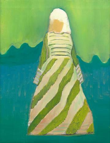 Lemon Woman - 27 x 32 cm. An original painting by Rafael Guerrero, painter and photographer