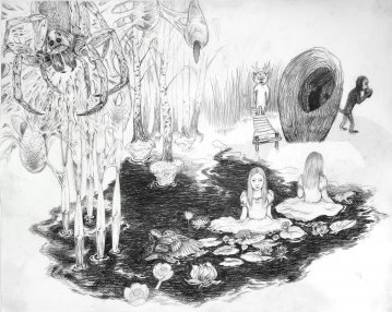 drawings, abstract, aesthetic, landscape, bodies, botany, pets, wildlife, black, white, paper, pencils, abstract-forms, beautiful, danish, decorative, forest, modern, modern-art, plants, scenery, wild-animals, Buy original high quality art. Paintings, drawings, limited edition prints & posters by talented artists.