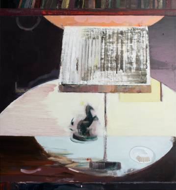 Shelf-life | Paintings | Marck Fink | Beauton Art Gallery paintings, colorful, geometric, graphical, still-life, everyday life, moods, black, blue, violet, yellow, acrylic, flax-canvas, atmosphere, contemporary-art, danish, decorative, design, interior, interior-design, modern, modern-art, nordic, scandinavien, Buy original high quality art. Paintings, drawings, limited edition prints & posters by talented artists.