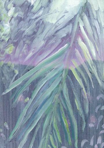 Nordic Refugee  - 21 x 30 cm. Original painting by Rafael Guerrero, painter and art photographer
