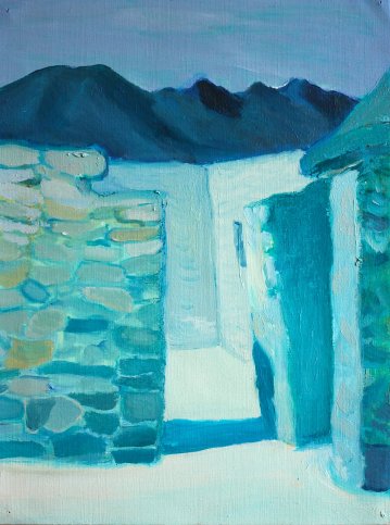 paintings, colorful, figurative, landscape, minimalistic, architecture, moods, sky, blue, pastel, purple, turquoise, paper, oil, architectural, atmosphere, beautiful, buildings, contemporary-art, decorative, design, houses, impressionism, interior, interior-design, modern, modern-art, mountains, outdoors, pretty, romantic, scenery, square, symbolic, symmetry, tranquil, travel, windows, Buy original high quality art. Paintings, drawings, limited edition prints & posters by talented artists.