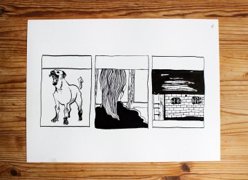 drawings, figurative, illustrative, portraiture, architecture, cartoons, everyday life, pets, black, white, ink, paper, black-and-white, buildings, contemporary-art, dogs, modern, modern-art, sketch, Buy original high quality art. Paintings, drawings, limited edition prints & posters by talented artists.