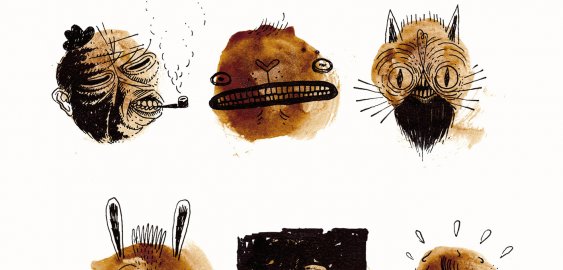 posters-prints, giclee-print, abstract, family-friendly, humor, patterns, people, black, brown, white, paper, amusing, contemporary-art, danish, decorative, design, faces, interior, interior-design, modern, modern-art, nordic, posters, prints, scandinavien, Buy original high quality art. Paintings, drawings, limited edition prints & posters by talented artists.