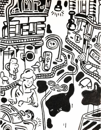 malerier, børnevenlige, illustrative, monokrome, pop, arkitektur, hverdagsliv, mennesker, transportmidler, sorte, hvide,  bomuldslærred, andre-medier, arkitektoniske, dansk, dekorative, design, huse, interiør, bolig-indretning, nordisk, skandinavisk, street-art, gader, Køb original kunst og kunstplakater. Malerier, tegninger, limited edition kunsttryk & plakater af dygtige kunstnere.