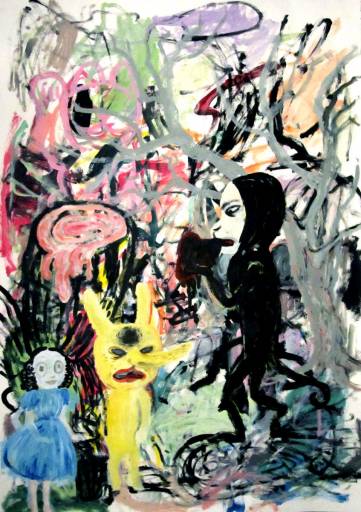 Kunst online gallerier, Store flotte abstrakte malerier med dyr, gaveide, gave, boligindretning, dygtige kunstnere