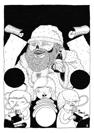 posters-prints, expressive, figurative, illustrative, bodies, cartoons, children, people, seasons, black, white, ink, paper, beautiful, contemporary-art, decorative, design, interior, interior-design, modern, modern-art, Buy original high quality art. Paintings, drawings, limited edition prints & posters by talented artists.