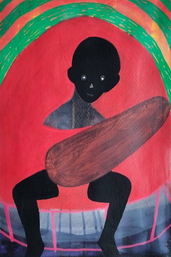 Red Halo | Drawings | Simon Buch | Beauton Art Gallery drawings, expressive, graphical, bodies, humor, movement, people, black, green, red, yellow, ink, paper, beautiful, contemporary-art, decorative, design, interior, interior-design, modern, modern-art, Buy original high quality art. Paintings, drawings, limited edition prints & posters by talented artists.