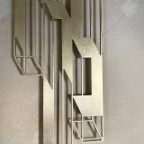 sculptures, abstract, aesthetic, geometric, monochrome, architecture, patterns, brown, gold, metal, abstract-forms, architectural, Buy original high quality art. Paintings, drawings, limited edition prints & posters by talented artists.