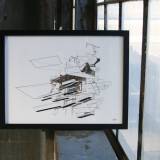 art-prints, photographs, new-media, geometric, graphical, architecture, black, grey, orange, white, ink, paper, abstract-forms, architectural, buildings, design, interior, interior-design, Buy original high quality art. Paintings, drawings, limited edition prints & posters by talented artists.