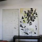 Falling Wonder | Paintings, Collages | Tina Louise Hunderup | Beauton Art Gallery paintings, collages, abstract, geometric, graphical, pop, architecture, movement, patterns, science, black, grey, white, yellow, acrylic, cotton-canvas, pencils, photographs, abstract-forms, architectural, buildings, contemporary-art, danish, decorative, design, farm, interior, interior-design, modern, modern-art, nordic, scandinavien, Buy original high quality art. Paintings, drawings, limited edition prints & posters by talented artists.