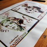 Moment Of Thruth I | Drawings | Louise Bech Pedersen | Beauton Art Gallery drawings, figurative, portraiture, bodies, people, black, green, red, white, artliner, paper, contemporary-art, danish, design, faces, female, interior, interior-design, modern, modern-art, nordic, scandinavien, women, Køb original kunst og kunstplakater. Malerier, tegninger, limited edition kunsttryk & plakater af dygtige kunstnere.