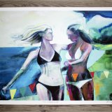 posters-prints, giclee-print, colorful, figurative, graphical, landscape, portraiture, bodies, everyday life, nature, oceans, people, sky, beige, blue, green, orange, turquoise, ink, paper, beautiful, contemporary-art, copenhagen, decorative, design, female, interior, interior-design, love, modern, modern-art, sea, women, Buy original high quality art. Paintings, drawings, limited edition prints & posters by talented artists.
