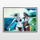 posters-prints, giclee-print, colorful, figurative, graphical, landscape, portraiture, bodies, everyday life, nature, oceans, people, sky, beige, blue, green, orange, turquoise, ink, paper, beautiful, contemporary-art, copenhagen, decorative, design, female, interior, interior-design, love, modern, modern-art, sea, women, Buy original high quality art. Paintings, drawings, limited edition prints & posters by talented artists.
