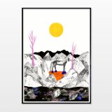 posters-prints, giclee-print, aesthetic, figurative, illustrative, landscape, minimalistic, animals, botany, nature, sky, wildlife, black, grey, yellow, ink, paper, atmosphere, beautiful, contemporary-art, danish, decorative, design, forest, horses, interior, interior-design, modern, modern-art, nordic, posters, prints, scandinavien, sun, Buy original high quality art. Paintings, drawings, limited edition prints & posters by talented artists.