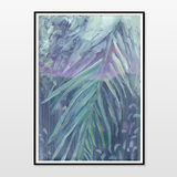posters-prints, giclee-print, colorful, figurative, graphical, illustrative, botany, nature, blue, green, purple, turquoise, ink, contemporary-art, danish, decorative, design, flowers, forest, interior, interior-design, modern, modern-art, nordic, plants, scandinavien, Buy original high quality art. Paintings, drawings, limited edition prints & posters by talented artists.