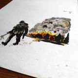 strong and expressive art illustrations and drawings, talented Danish illustrator, cartoonist, faverige