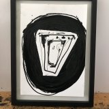 drawings, abstract, graphical, minimalistic, monochrome, people, black, acrylic, crayons, abstract-forms, Buy original high quality art. Paintings, drawings, limited edition prints & posters by talented artists.