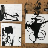drawings, paintings, illustrative, landscape, minimalistic, movement, nature, oceans, black, white, acrylic, cardboard, abstract-forms, interior, interior-design, modern, modern-art, Buy original high quality art. Paintings, drawings, limited edition prints & posters by talented artists.