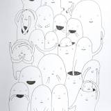 Random people #6 | Drawings | My Buemann | Beauton Art Gallery drawings, animal, family-friendly, illustrative, humor, black, white, artliner, paper, amusing, black-and-white, bright, cute, family, fantasy, kids, sketch, vertical, Buy original high quality art. Paintings, drawings, limited edition prints & posters by talented artists.