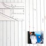 Art exhibition, REVERSED PASSENGER - 34 x 28. An original painting by artist Rafael Guerrero Céspedes. art online, art online, talented artists, airplanes, airports, trains, people, luggage, photography, photos