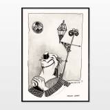 posters-prints, giclee-print, aesthetic, expressive, figurative, illustrative, monochrome, moods, people, black, grey, white, ink, paper, calligraphy, contemporary-art, danish, decorative, design, interior, interior-design, modern, modern-art, nordic, scandinavien, Buy original high quality art. Paintings, drawings, limited edition prints & posters by talented artists.