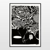 Expedition | Posters-prints, Giclee-print | Halfdan Pisket | Beauton Art Gallery posters-prints, giclee-print, graphical, illustrative, monochrome, portraiture, cartoons, movement, nature, sky, black, white, ink, paper, atmosphere, black-and-white, contemporary-art, danish, decorative, design, faces, modern, modern-art, mountains, nordic, posters, prints, scandinavien, scenery, Buy original high quality art. Paintings, drawings, limited edition prints & posters by talented artists.