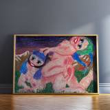 art-prints, drawings, giclee, colorful, bodies, humor, moods, people, sexuality, pastel, ink, paper, amusing, contemporary-art, danish, erotic, female, feminist, interior, interior-design, modern, modern-art, nordic, nude, sexual, teenage, weird, women, Buy original high quality art. Paintings, drawings, limited edition prints & posters by talented artists.
