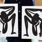posters-prints, giclee-print, family-friendly, figurative, graphical, illustrative, bodies, cartoons, humor, movement, people, sport, blue, ink, paper, amusing, contemporary-art, interior, interior-design, modern, modern-art, nordic, posters, prints, scandinavien, Buy original high quality art. Paintings, drawings, limited edition prints & posters by talented artists.