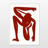 art-prints, giclee, family-friendly, figurative, graphical, illustrative, bodies, humor, movement, people, sport, red, ink, paper, amusing, contemporary-art, copenhagen, danish, decorative, design, interior, interior-design, modern, modern-art, nordic, posters, Buy original high quality art. Paintings, drawings, limited edition prints & posters by talented artists.