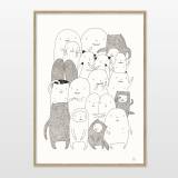 art-prints, giclee, family-friendly, illustrative, minimalistic, cartoons, children, humor, moods, pets, black, white, ink, paper, copenhagen, cute, danish, decorative, design, interior, interior-design, modern, modern-art, nordic, posters, prints, scandinavien, Buy original high quality art. Paintings, drawings, limited edition prints & posters by talented artists.