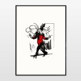 posters-prints, giclee-print, aesthetic, figurative, illustrative, portraiture, bodies, movement, people, black, red, white, ink, paper, contemporary-art, danish, decorative, design, interior, interior-design, men, modern, modern-art, nordic, posters, prints, scandinavien, Buy original high quality art. Paintings, drawings, limited edition prints & posters by talented artists.