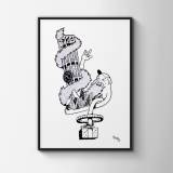 art-prints, gliceé, family-friendly, graphical, illustrative, monochrome, pop, architecture, bodies, humor, people, black, white, ink, paper, amusing, black-and-white, buildings, danish, decorative, design, interior, interior-design, men, modern, modern-art, nordic, pop-art, posters, scandinavien, Buy original high quality art. Paintings, drawings, limited edition prints & posters by talented artists.
