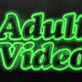 ADULT VIDEO linocut_green