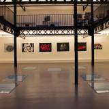 Adult Video Pink - 140 x 100 cm. Limited edition linocut print by Marta Banaszak ADULT VIDEO linocut_detail