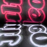 Adult Video Pink - 140 x 100 cm. Limited edition linocut print by Marta Banaszak ADULT VIDEO linocut_printing process