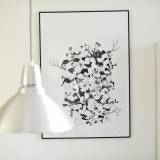 strong and expressive art illustrations and drawings, talented Danish illustrator, cartoonist, faverige