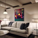 paintings, colorful, figurative, landscape, surrealistic, botany, nature, patterns, green, purple, red, acrylic, cotton-canvas, abstract-forms, scenery, sea, trees, vivid, Buy original high quality art. Paintings, drawings, limited edition prints & posters by talented artists.