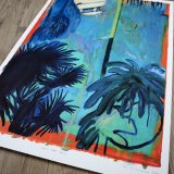 I am the palm | Posters-prints, Giclee-print | Rafael Guerrero Céspedes | Beauton Art Gallery posters-prints, giclee-print, aesthetic, colorful, figurative, illustrative, landscape, botany, nature, blue, orange, turquoise, ink, paper, beautiful, contemporary-art, copenhagen, danish, decorative, design, forest, interior, interior-design, modern, modern-art, nordic, plants, posters, scandinavien, Buy original high quality art. Paintings, drawings, limited edition prints & posters by talented artists.