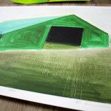 posters-prints, giclee-print, aesthetic, figurative, graphical, illustrative, landscape, architecture, moods, beige, brown, green, turquoise, ink, autumn, beautiful, buildings, contemporary-art, danish, decorative, design, interior, interior-design, modern, modern-art, nordic, posters, prints, scandinavien, Buy original high quality art. Paintings, drawings, limited edition prints & posters by talented artists.