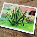 posters-prints, giclee-print, aesthetic, colorful, figurative, illustrative, still-life, botany, nature, green, pink, ink, paper, beautiful, danish, decorative, design, flowers, interior, interior-design, modern, modern-art, nordic, plants, posters, prints, scandinavien, Buy original high quality art. Paintings, drawings, limited edition prints & posters by talented artists.