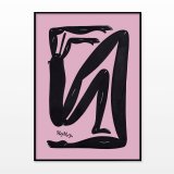 posters-prints, giclee-print, colorful, family-friendly, geometric, illustrative, pop, bodies, cartoons, movement, people, black, pink, ink, paper, amusing, danish, decorative, design, interior, interior-design, modern, modern-art, nordic, posters, prints, scandinavien, Buy original high quality art. Paintings, drawings, limited edition prints & posters by talented artists.