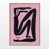 posters-prints, giclee-print, colorful, family-friendly, geometric, illustrative, pop, bodies, cartoons, movement, people, black, pink, ink, paper, amusing, danish, decorative, design, interior, interior-design, modern, modern-art, nordic, posters, prints, scandinavien, Buy original high quality art. Paintings, drawings, limited edition prints & posters by talented artists.