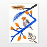 posters-prints, giclee-print, aesthetic, family-friendly, figurative, graphical, illustrative, animals, botany, nature, wildlife, blue, orange, ink, paper, watercolor, beautiful, birds, contemporary-art, cute, danish, interior, interior-design, modern, modern-art, nordic, posters, prints, trees, Buy original high quality art. Paintings, drawings, limited edition prints & posters by talented artists.