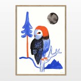 gouache-painting, watercolor-paintings, colorful, family-friendly, graphical, illustrative, landscape, pop, animals, botany, nature, wildlife, black, blue, red, gouache, ink, paper, beautiful, contemporary-art, danish, design, forest, interior, interior-design, modern, modern-art, mountains, naturalism, nordic, posters, pretty, scandinavien, Buy original high quality art. Paintings, drawings, limited edition prints & posters by talented artists.