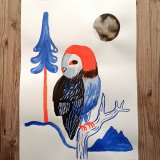 gouache-painting, watercolor-paintings, colorful, family-friendly, graphical, illustrative, landscape, pop, animals, botany, nature, wildlife, black, blue, red, gouache, ink, paper, beautiful, contemporary-art, danish, design, forest, interior, interior-design, modern, modern-art, mountains, naturalism, nordic, posters, pretty, scandinavien, Buy original high quality art. Paintings, drawings, limited edition prints & posters by talented artists.