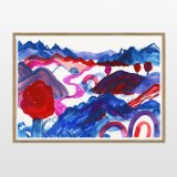 drawings, watercolor-paintings, aesthetic, colorful, family-friendly, figurative, landscape, botany, nature, patterns, blue, red, turquoise, violet, ink, watercolor, beautiful, danish, decorative, design, forest, modern, modern-art, nordic, posters, pretty, prints, scandinavien, Buy original high quality art. Paintings, drawings, limited edition prints & posters by talented artists.