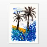 posters-prints, giclee-print, colorful, family-friendly, figurative, graphical, illustrative, landscape, animals, botany, cartoons, children, sky, wildlife, blue, orange, turquoise, ink, paper, amusing, beautiful, danish, decorative, design, interior, interior-design, modern, modern-art, nordic, scandinavien, Buy original high quality art. Paintings, drawings, limited edition prints & posters by talented artists.