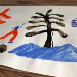 drawings, watercolor-paintings, collages, aesthetic, colorful, family-friendly, graphical, illustrative, minimalistic, botany, cartoons, nature, people, black, blue, red, acrylic, paper, watercolor, beautiful, danish, decorative, design, forest, interior, interior-design, modern, modern-art, nordic, posters, pretty, scandinavien, trees, Buy original high quality art. Paintings, drawings, limited edition prints & posters by talented artists.