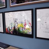 We belong together | Posters-prints, Giclee-print | My Buemann | Beauton Art Gallery posters-prints, giclee-print, family-friendly, illustrative, minimalistic, children, moods, people, black, white, paper, black-and-white, cute, danish, design, interior, interior-design, love, modern, modern-art, nordic, posters, prints, scandinavien, Buy original high quality art. Paintings, drawings, limited edition prints & posters by talented artists.